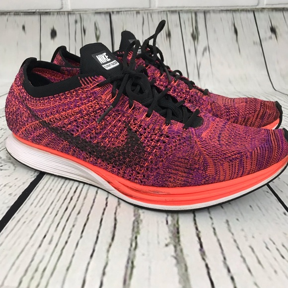 Nike Flyknit Racer Açaí Berry Running Men’s 10 - Picture 3 of 8